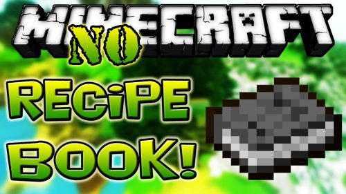 No Recipe Book Mod (1.21, 1.20.1) – Remove the Recipe Button from Inventory Thumbnail