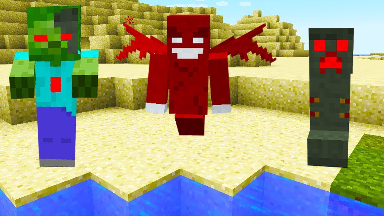 Red Mobs Mod 1.12.2 (New Mobs in a Technological Style) 1