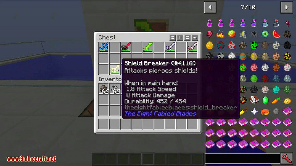 The Eight Fabled Blades Mod 1.12.2 (Extremely Rare and Unrepairable) 13