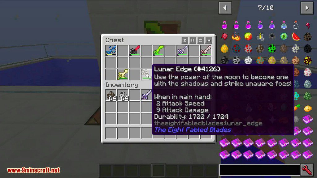 The Eight Fabled Blades Mod 1.12.2 (Extremely Rare and Unrepairable) 14