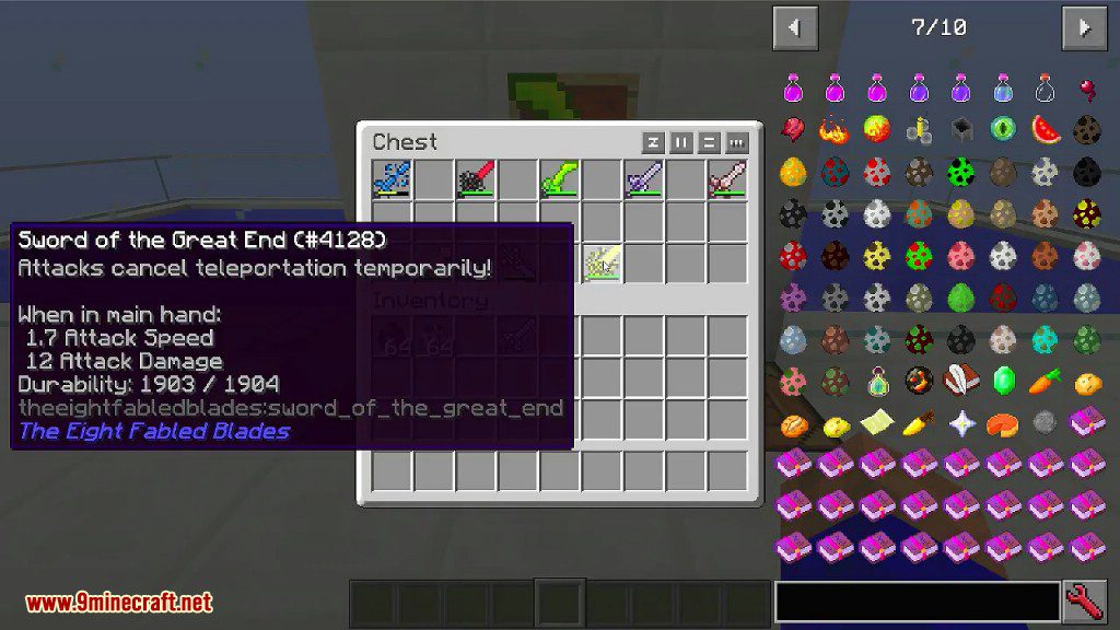 The Eight Fabled Blades Mod 1.12.2 (Extremely Rare and Unrepairable) 15