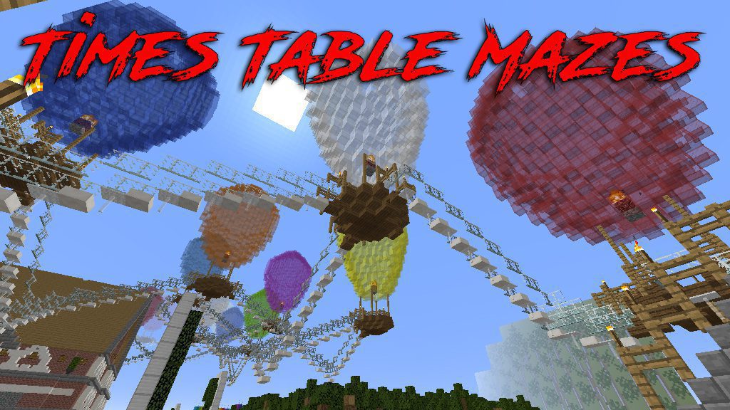 Times Table Mazes Map 1.12.2, 1.12 for Minecraft 1