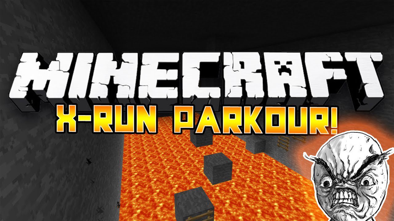 X-Run Parkour Map 1.12.2, 1.12 for Minecraft 1