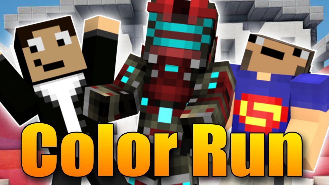 Color Run Map 1.12.2, 1.12 for Minecraft 1