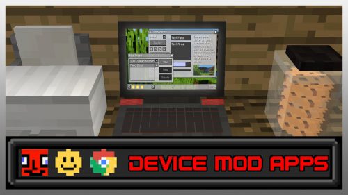 Device Mod Apps Mod 1.12.2 (Web Browser, Minetunes, Emoji Keyboard) Thumbnail