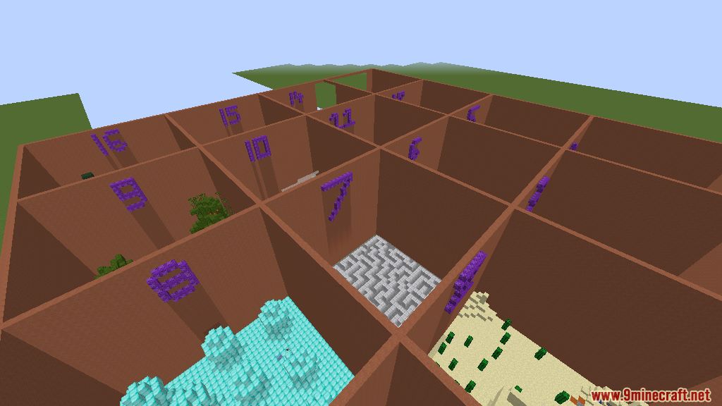 Find the Button! 16 Levels Map 1.12.2, 1.12 for Minecraft 8