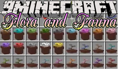 Flora and Fauna Mod 1.12.2 (Bonsai Trees, Succulents and Flowers) Thumbnail