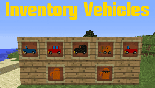 Inventory Vehicles Mod 1.12.2 (Cars, Lorries, Race Cars) Thumbnail