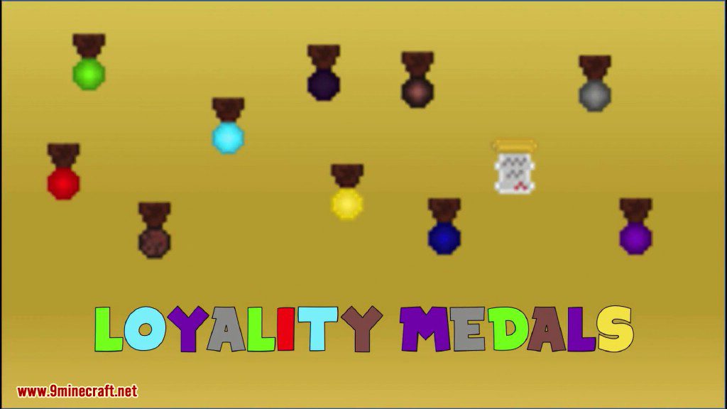 Loyalty Medals Mod 1.12.2 (Medal for the Most Time Playing Game) 2