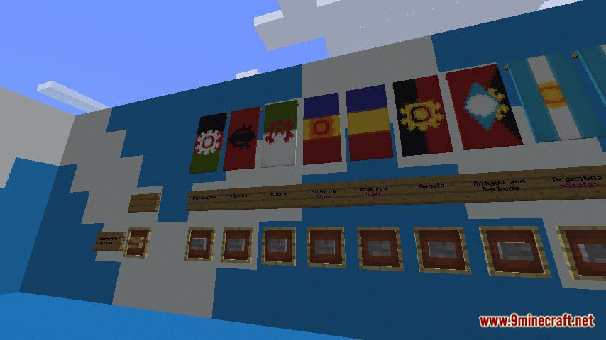 National Flags Map 1.12.2, 1.12 for Minecraft 2