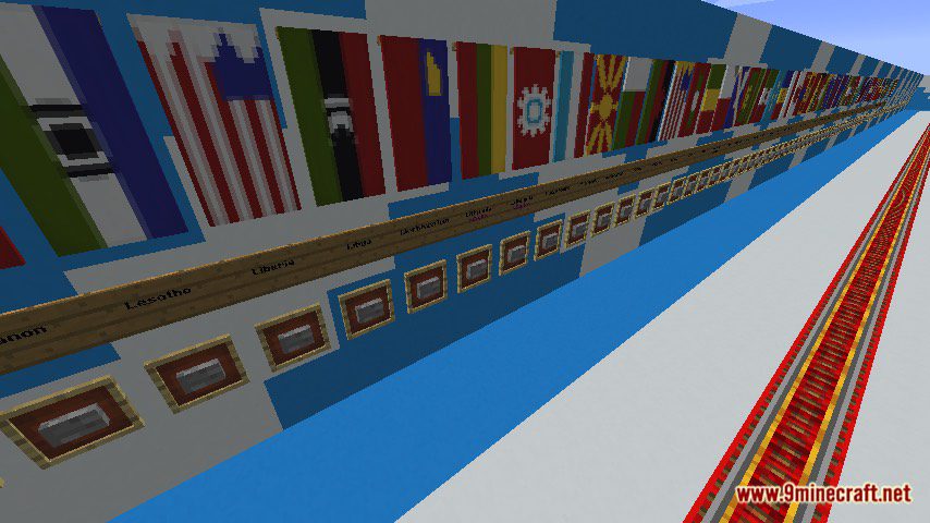 National Flags Map 1.12.2, 1.12 for Minecraft 11