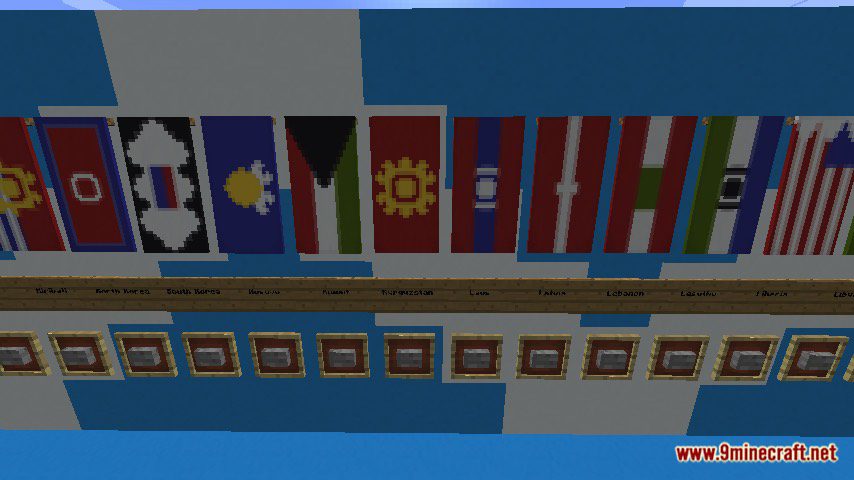 National Flags Map 1.12.2, 1.12 for Minecraft 12