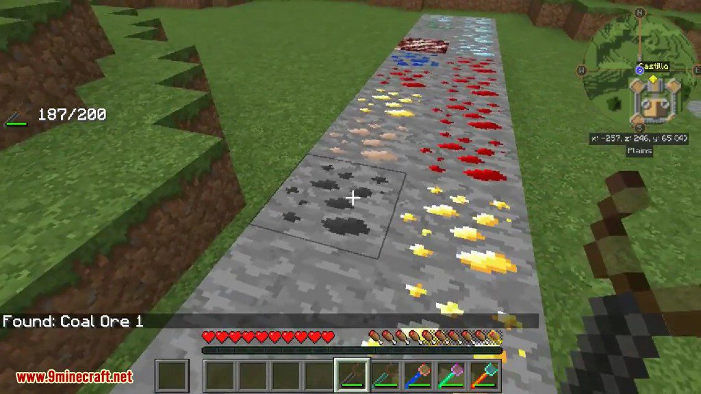 Ore Prospectors Mod 1.12.2, 1.7.10 (Locate the Ores Easily) 6