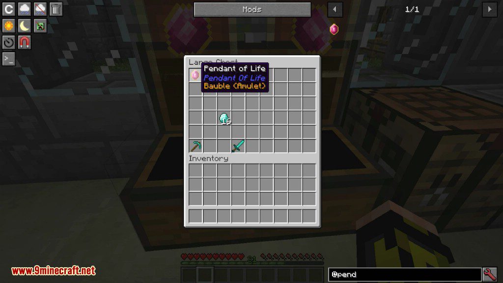 Pendant of Life Mod 1.12.2 (Recover Your Items After Death) 2