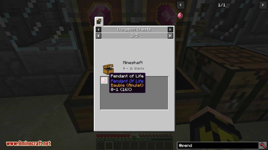 Pendant of Life Mod 1.12.2 (Recover Your Items After Death) 3