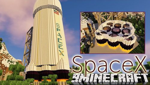 SpaceX Mod 1.12.2, 1.11.2 (Falcon 9 in Minecraft) Thumbnail