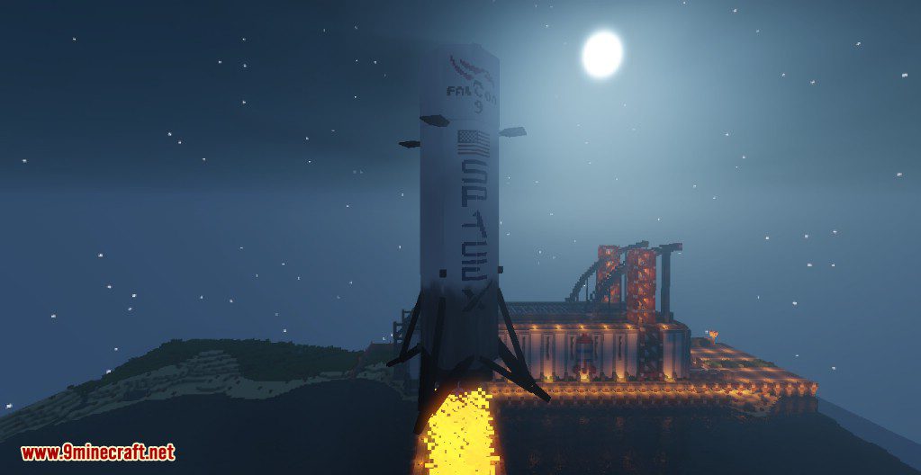 SpaceX Mod 1.12.2, 1.11.2 (Falcon 9 in Minecraft) 7