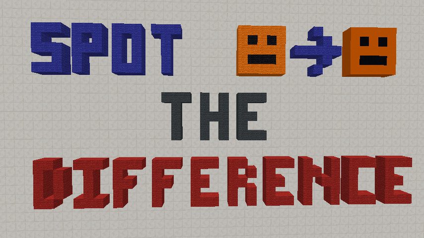 Spot the Difference: R3dstone Map 1.12.2, 1.12 for Minecraft 1