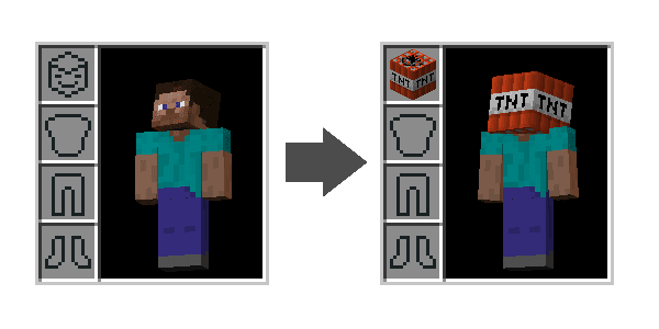 Wearable Blocks Mod 1.12.2 (Wear Any Block on Your Head) 3