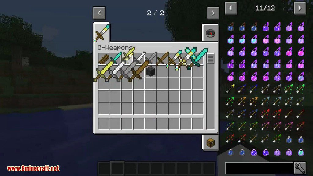 G-Weapons Mod 1.12.2 (Giant Weapons in Minecraft) 9