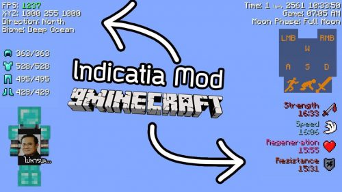 Indicatia Mod (1.20.2, 1.19.4) – Simple In-game Info and Utility Thumbnail