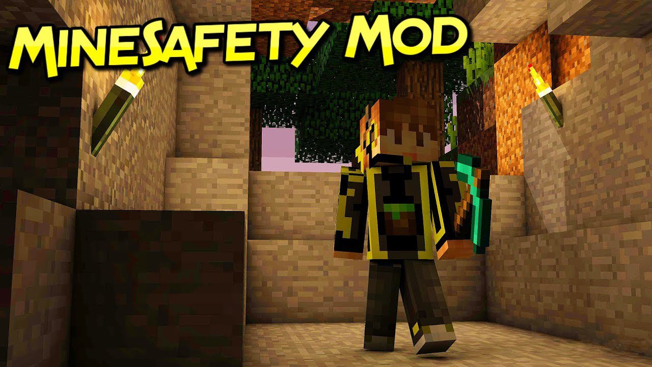 MineSafety Mod (1.18.1, 1.16.5) - You Should Wear a Helmet When Mining 1