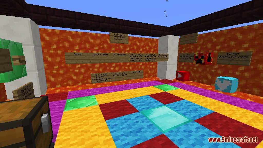 Sprint Lava Parkour 6 Map 1.12.2, 1.12 for Minecraft 2