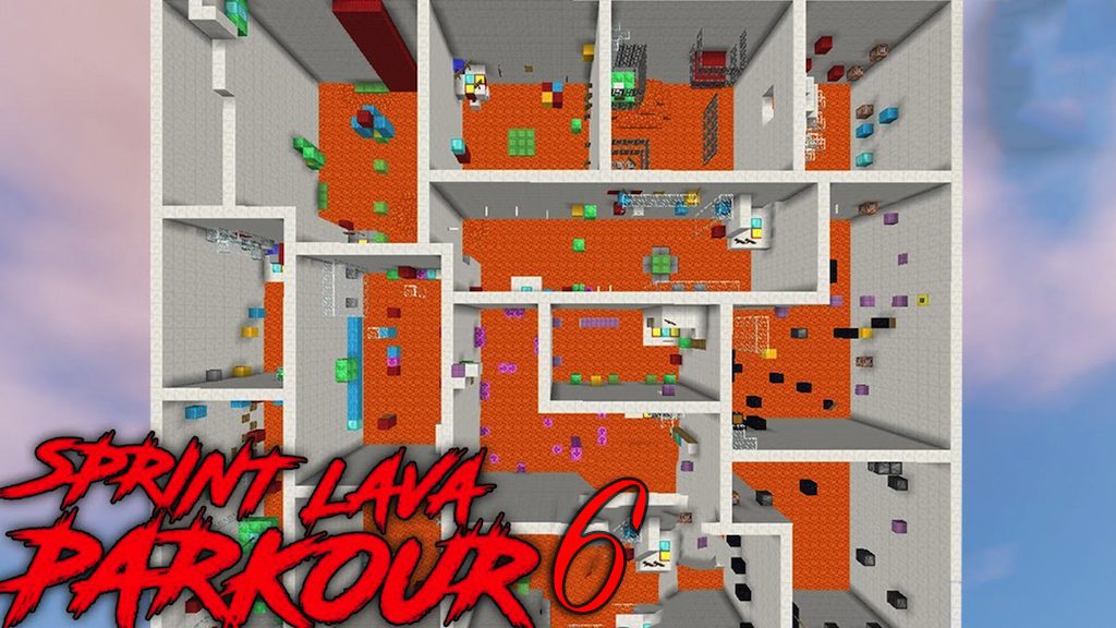 Sprint Lava Parkour 6 Map 1.12.2, 1.12 for Minecraft 1