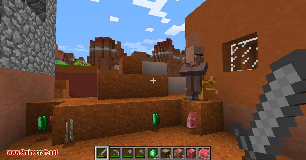 Villager Drop Mod 1.12.2, 1.7.10 (Villagers Drop Emeralds) 3