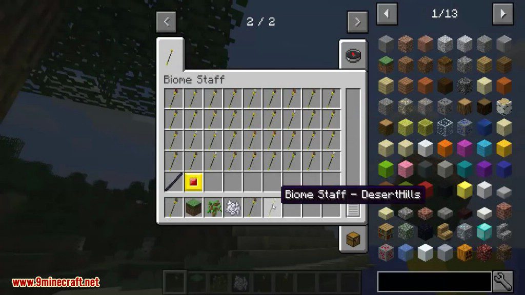 Biome Staff Mod (1.12.2) - Spiritual Successor to Biome Wand 4