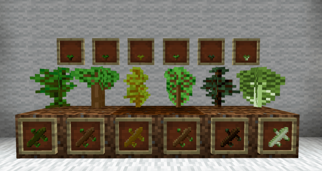 Bonsai Tree Crops Mod 1.12.2 (Tiny and Cute Trees) 2