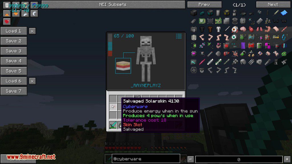 Cyberware Mod 1.12.2, 1.11.2 (Become A Cyborg, Robotic Parts) 6