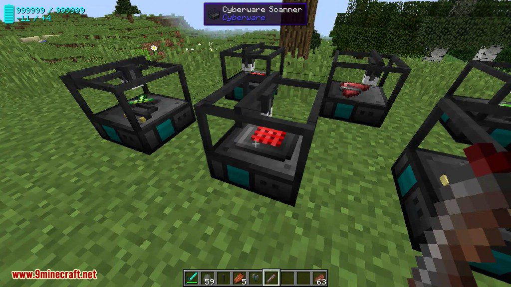 Cyberware Mod 1.12.2, 1.11.2 (Become A Cyborg, Robotic Parts) 13