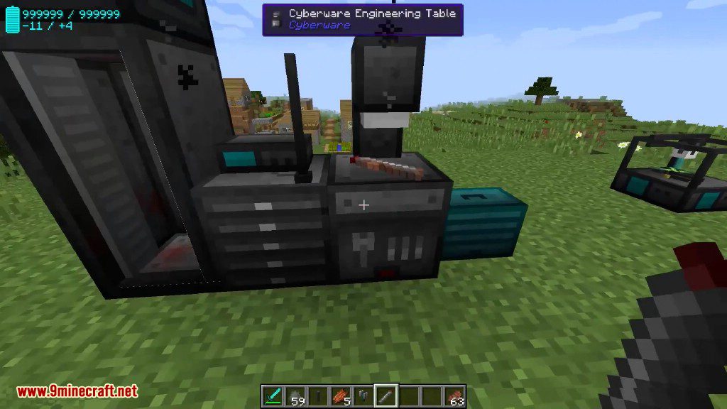 Cyberware Mod 1.12.2, 1.11.2 (Become A Cyborg, Robotic Parts) 16