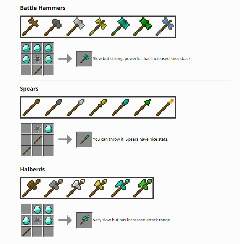 Elder Arsenal Mod 1.12.2 (Bulk of Medieval Weapons) 15