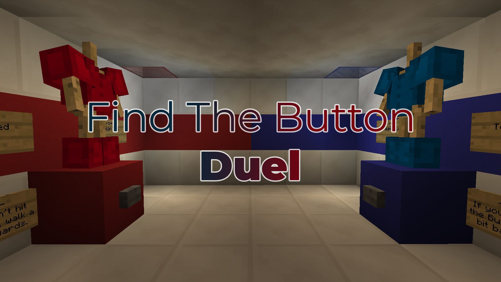 Find The Button: Duel Map 1.12.2, 1.12 for Minecraft 1