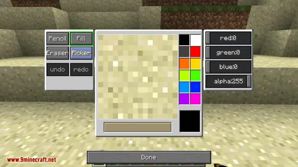 MC Paint Mod (1.20.1, 1.19.4) - Microsoft Paint in Minecraft 5