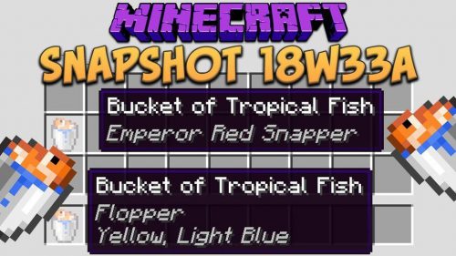 Minecraft 1.13.1 Snapshot 18w33a (34 New Tropical Fish) Thumbnail