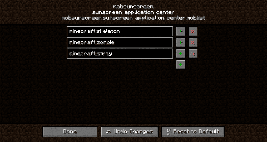 Mob Sunscreen Mod (1.20.2, 1.19.4) - Prevent Mobs from Burning in Sunlight 9