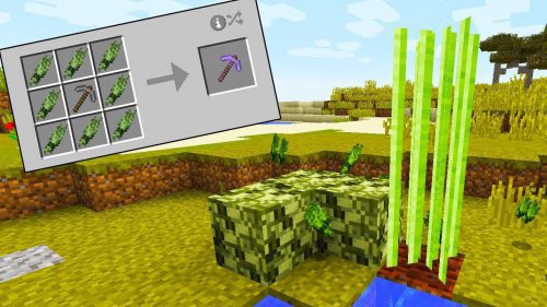 Plant Fiber Mod 1.12.2 (Early Game Dropped from Grass) Thumbnail