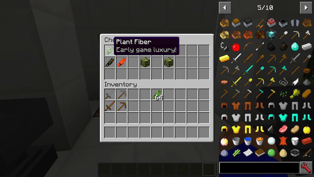 Plant Fiber Mod 1.12.2 (Early Game Dropped from Grass) 2