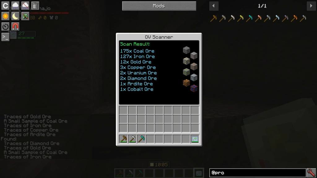 Prospectus Mod 1.12.2 (Ores Seeker) 10