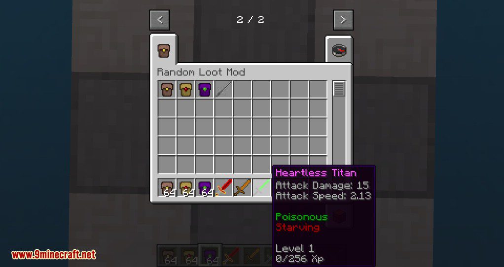 Random Loot Mod 1.16.5, 1.12.2 (Better than Vanilla Tools) 4