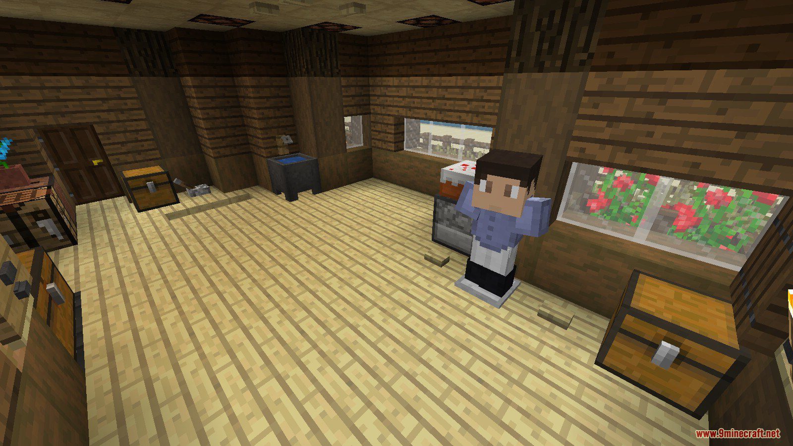 The Rustic Piston House Map 1.13.2 for Minecraft 2