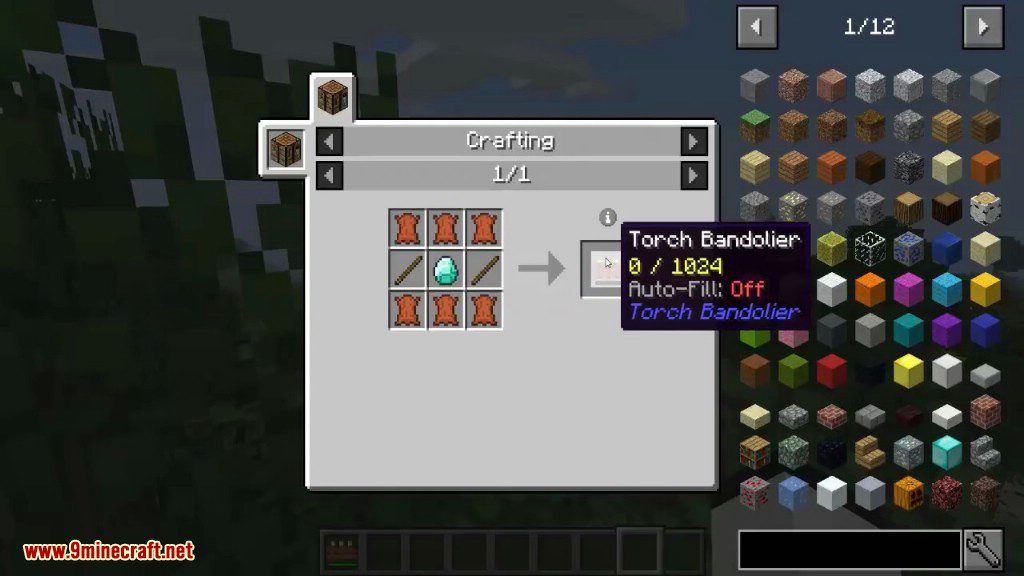 Torch Bandolier Mod (1.19.4, 1.18.2) - Standalone Torch Holder Mod 8