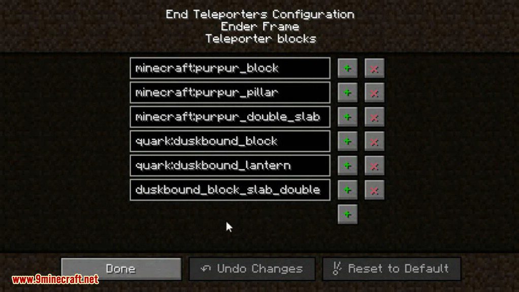 End Teleporters Mod 1.15.2, 1.14.4 (A New Teleportation Mod) 19