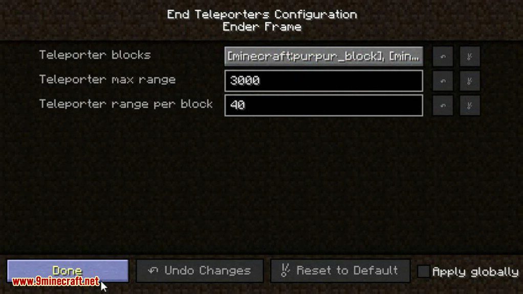 End Teleporters Mod 1.15.2, 1.14.4 (A New Teleportation Mod) 20