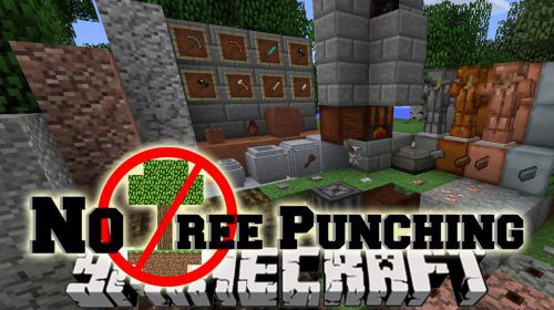 No Tree Punching Mod (1.20.1, 1.19.2) – A bit of Realism to the Early Game Thumbnail