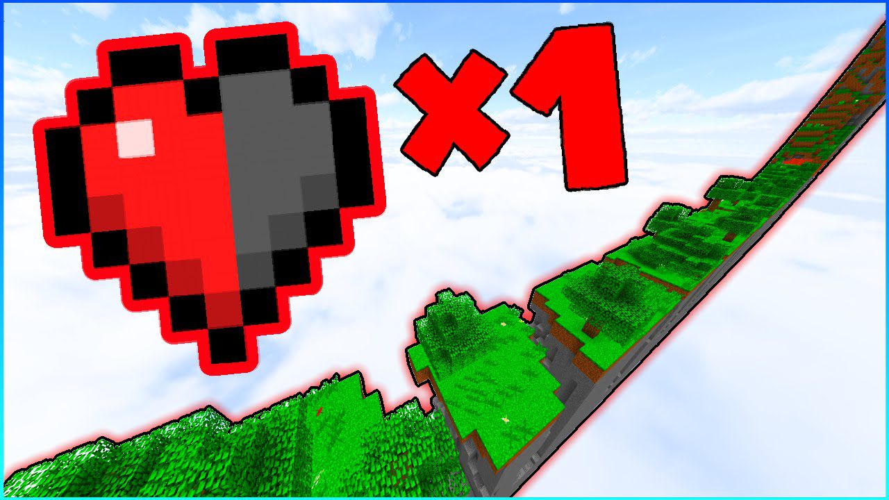 Peeter100's Half-A-Heart Trial Map 1.13.2 for Minecraft 1