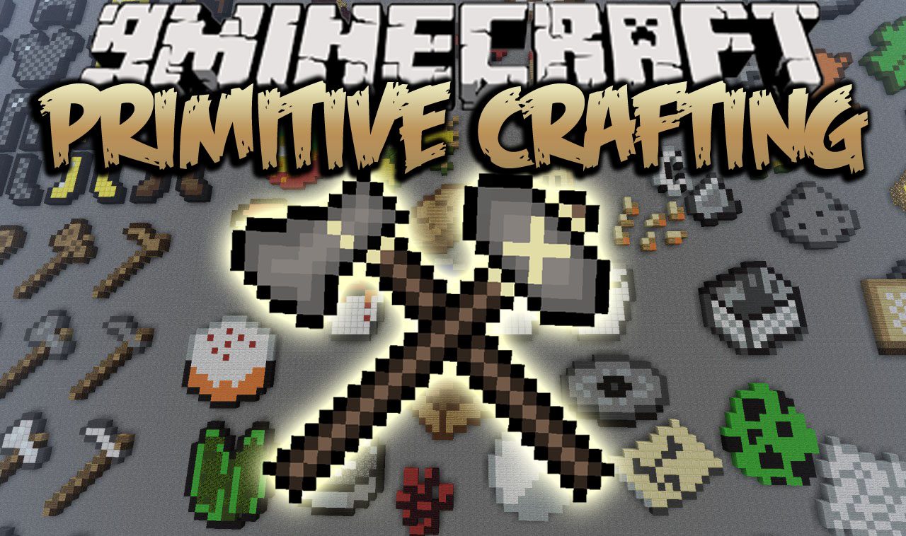 Primitive Crafting Mod 1.12.2 (Crafting Items Directly in Your Inventory) 1